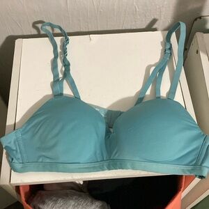 Light blue bra
